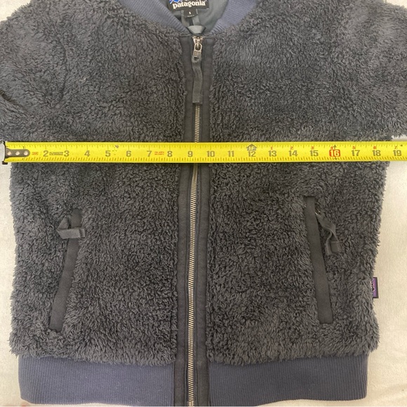 Patagonia Worn Wear Los Gatos Thick Fleece Blue Bomber Jacket Women's Small - Picture 10 of 16